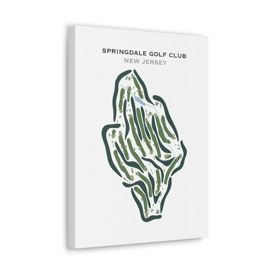 Springdale Golf Club, New Jersey - Printed Golf Courses