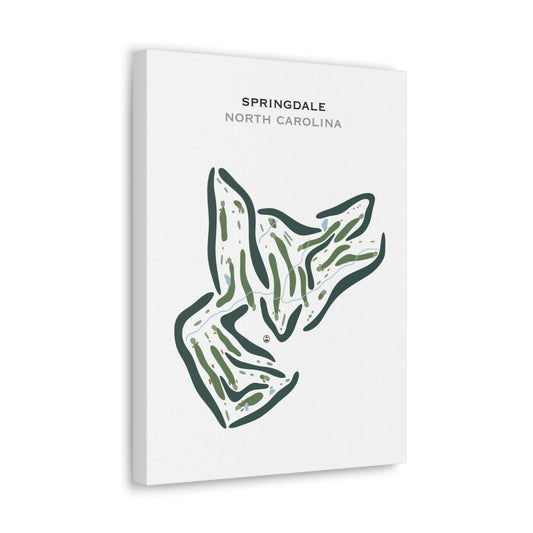 Springdale Golf Course, North Carolina - Printed Golf Courses