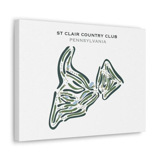 St. Clair Country Club, Pennsylvania - Printed Golf Courses