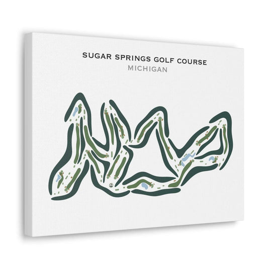Sugar Springs Golf Course, Michigan - Printed Golf Courses
