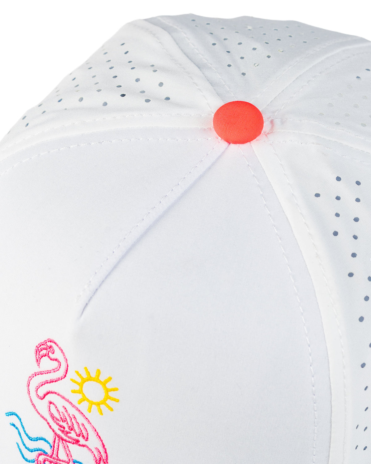 Perforated Rope Hat - Flamingo