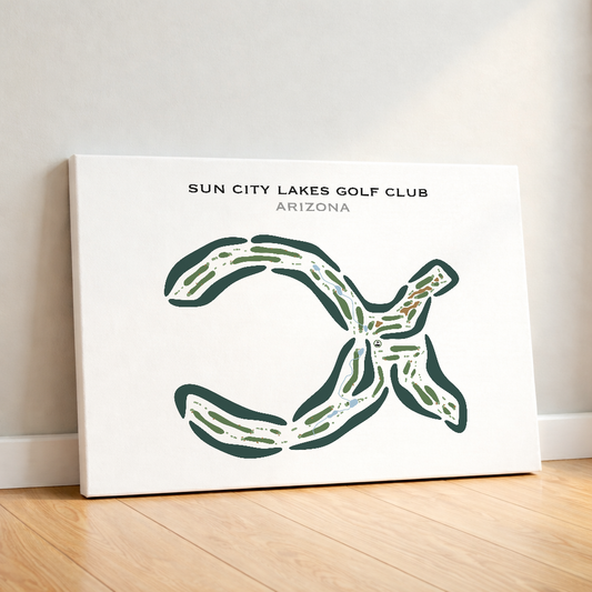 Sun City Lakes Golf Club, Arizona - Printed Golf Courses