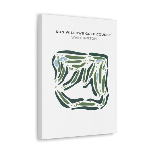 Sun Willows Golf Course, Washington - Printed Golf Course