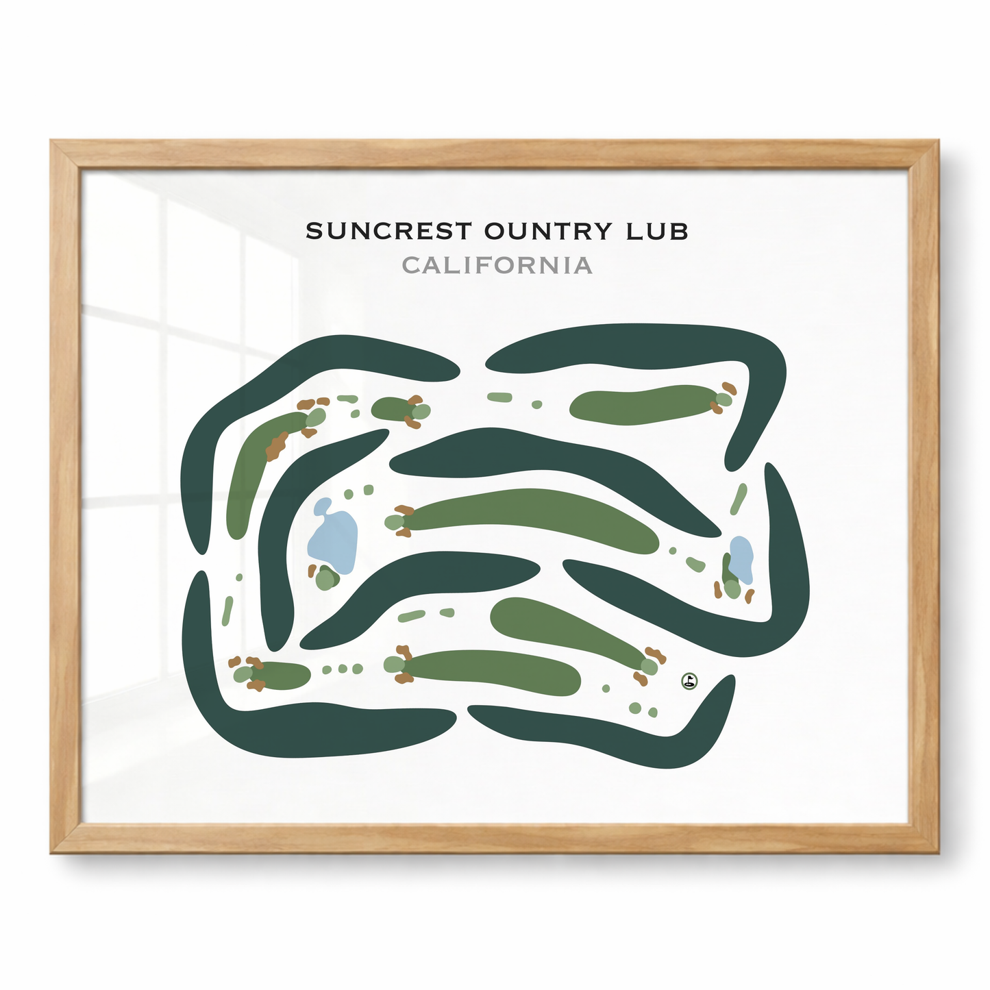 Suncrest Country Club, California - Printed Golf Courses