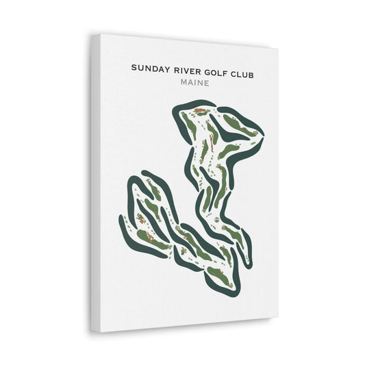 Sunday River Golf Club, Maine - Printed Golf Courses