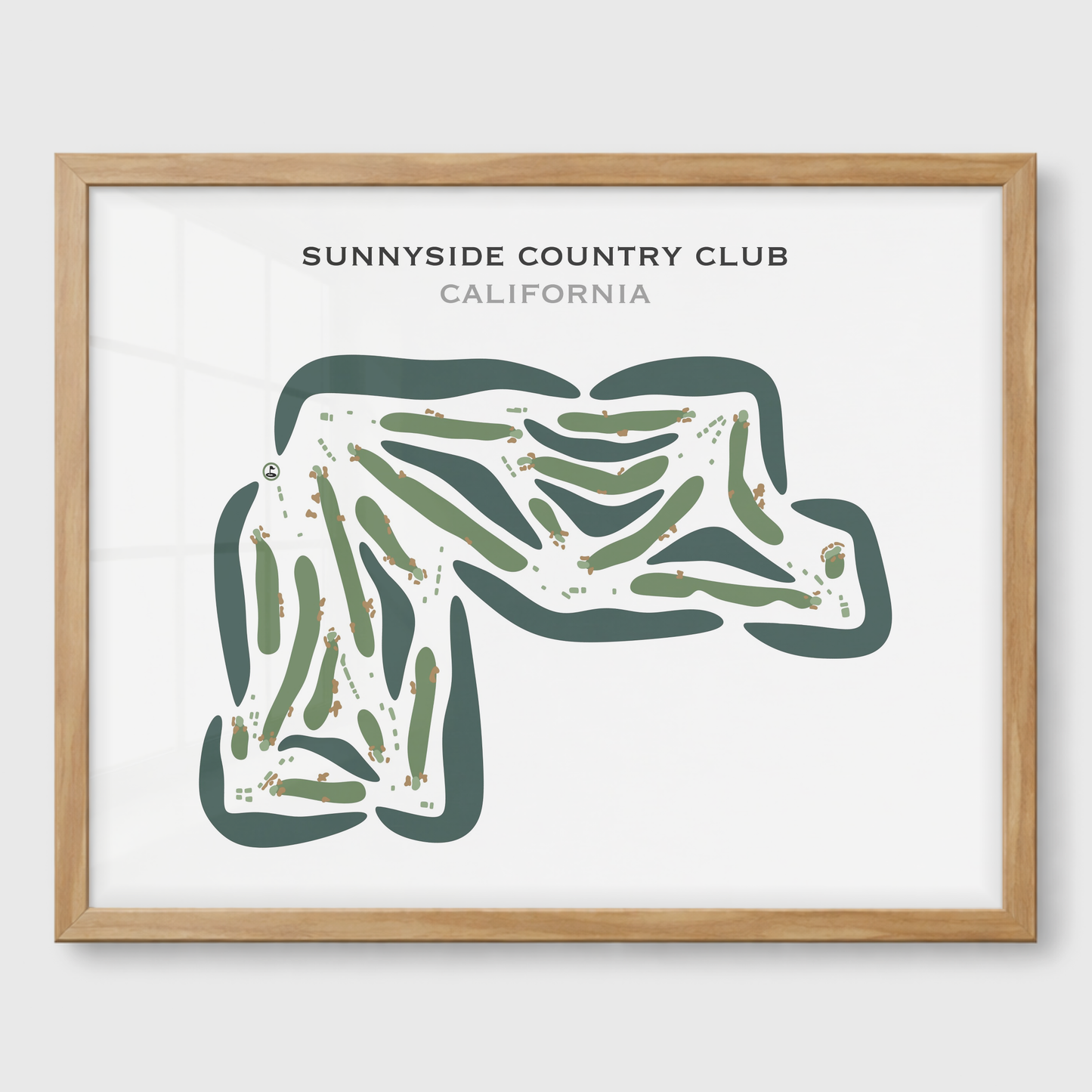 Sunnyside Country Club, California - Printed Golf Courses