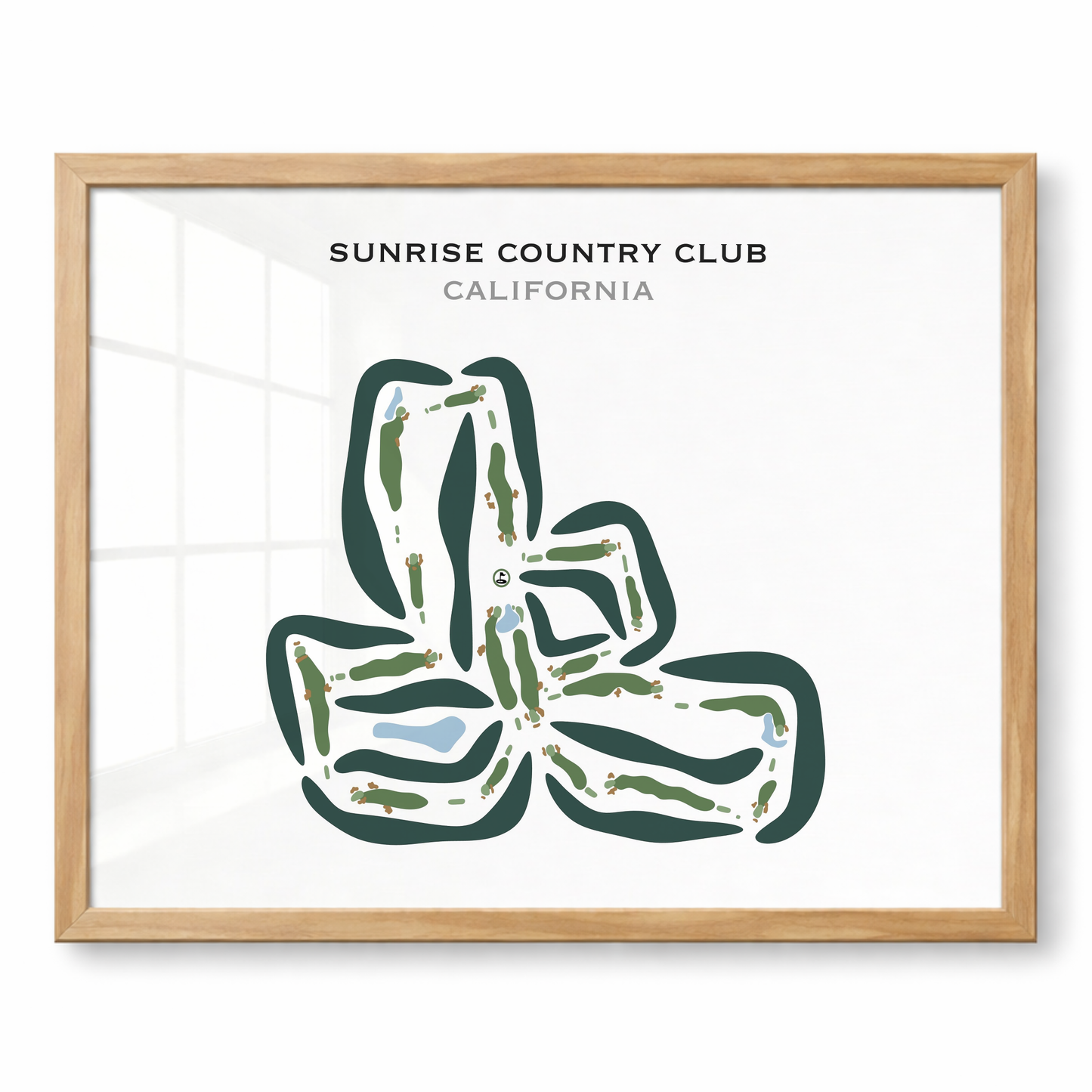 Sunrise Country Club, California - Printed Golf Courses