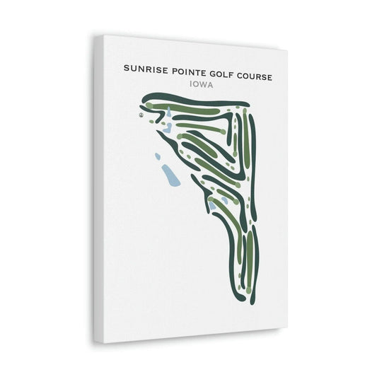 Sunrise Pointe Golf Course, Iowa - Printed Golf Courses