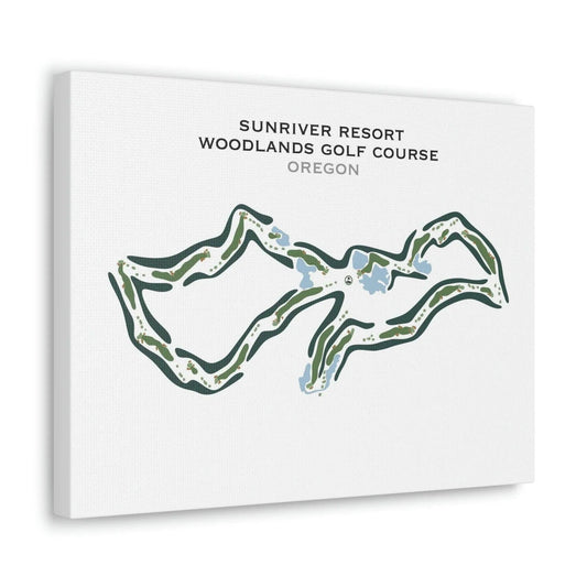 Sunriver Resort, Woodlands Golf Course, Oregon - Printed Golf Course