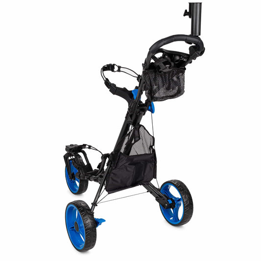 Founders Club Swerve 3 Wheel Golf Cart - Charcoal/Blue - GOLF LEAGUE