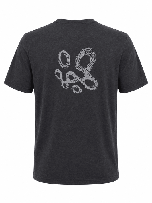 Amble x Press Golf Swirls Tee - Black
