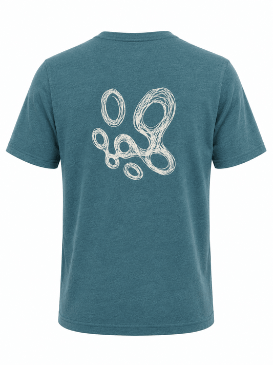 Amble x Press Golf Swirls Tee - Green