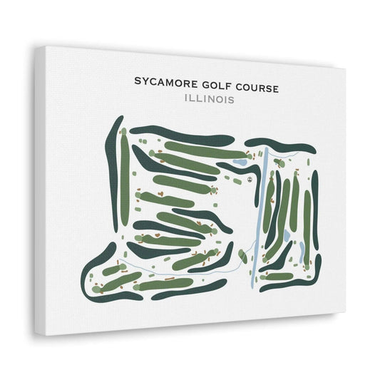 Sycamore Golf Course, Illinois - Printed Golf Course