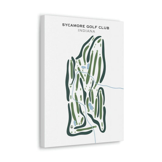 Sycamore Golf Club, Indiana - Printed Golf Courses