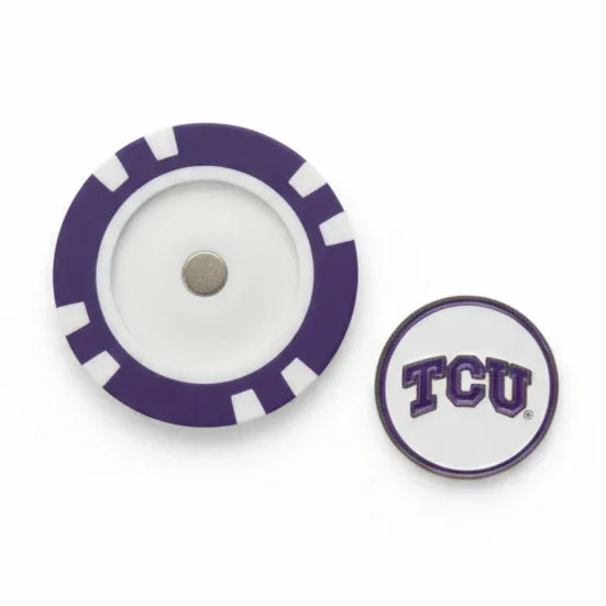 TCU Horned Frogs Officially Licensed Poker Chip Ball Marker - GOLF LEAGUE
