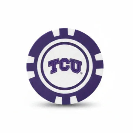 TCU Horned Frogs Officially Licensed Poker Chip Ball Marker - GOLF LEAGUE