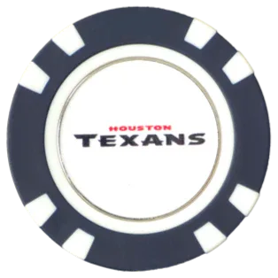 Officially Licensed Houston Texans Poker Chip Ball Marker - GOLF LEAGUE
