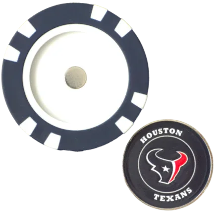 Officially Licensed Houston Texans Poker Chip Ball Marker - GOLF LEAGUE