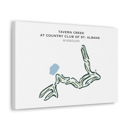Tavern Creek At Country Club of St. Albans, Missouri - Printed Golf Courses
