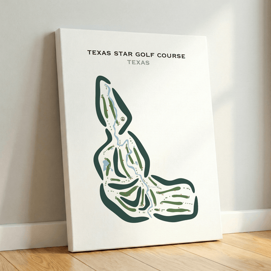 Texas Star Golf Course, Texas - Printed Golf Courses