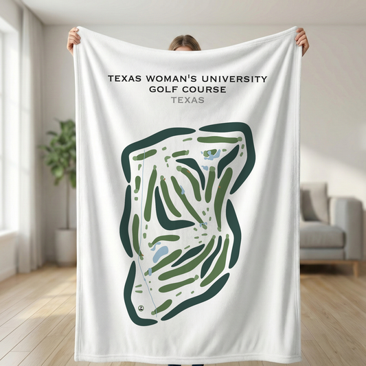Texas Woman's University Golf Course, Texas - Printed Golf Courses
