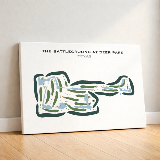 The Battleground at Deer Park, Texas - Printed Golf Courses