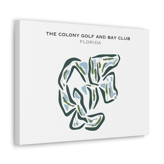 The Colony Golf & Bay Club, Florida - Printed Golf Courses