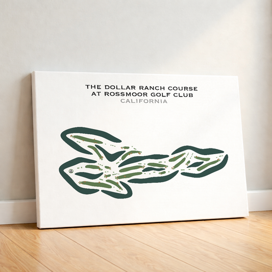 The Dollar Ranch Golf Course at Rossmoor Golf Club, California - Printed Golf Courses