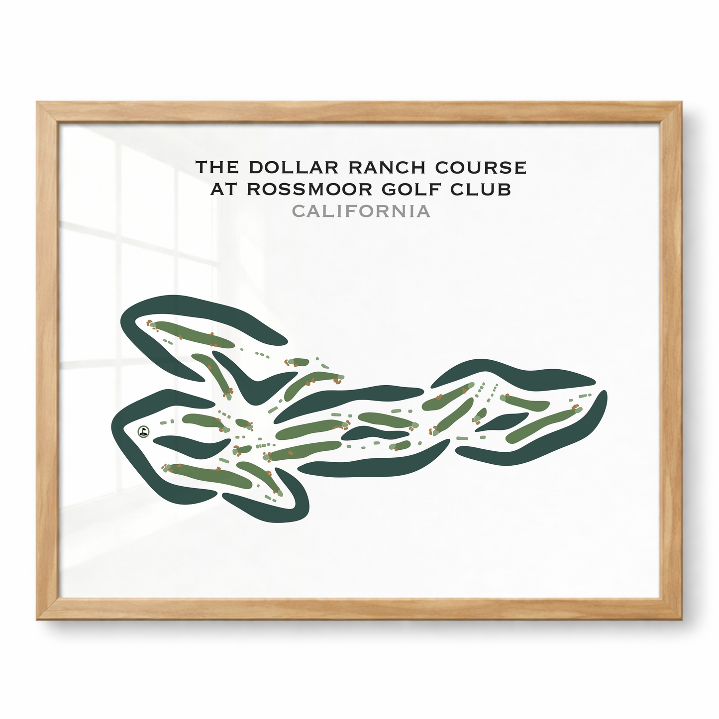 The Dollar Ranch Golf Course at Rossmoor Golf Club, California - Printed Golf Courses