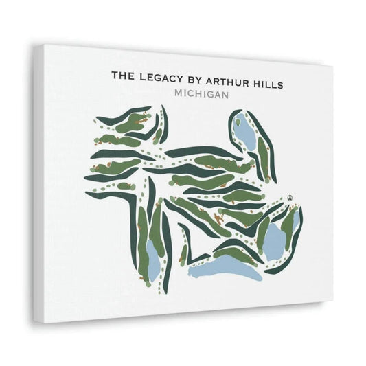 The Legacy By Arthur Hills, Michigan - Printed Golf Courses