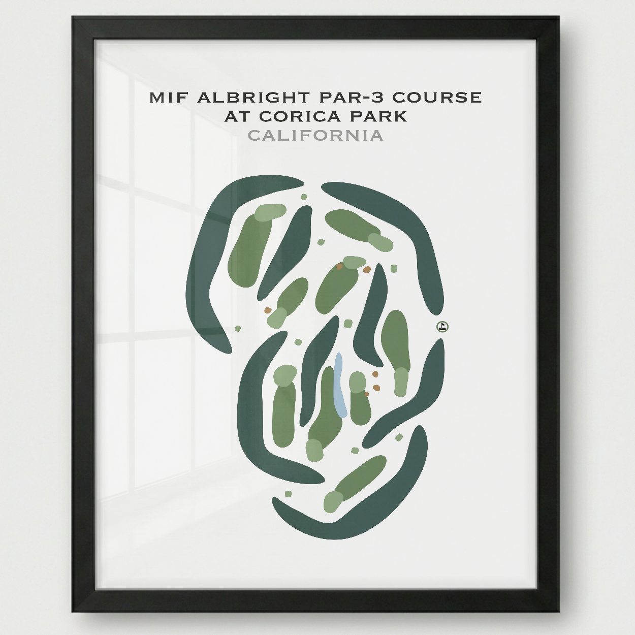 The Mif Albright Par-3 Course at Corica Park, California - Printed Golf Courses