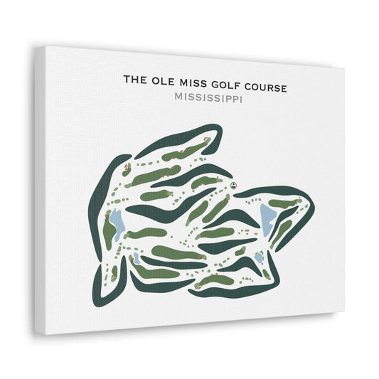 The Ole Miss Golf Course, Mississippi - Printed Golf Course