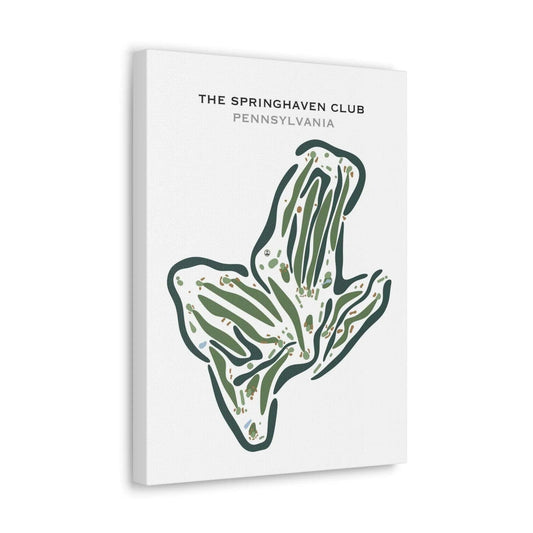 The Springhaven Club, Pennsylvania - Printed Golf Courses