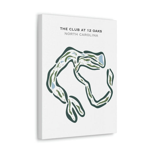 The Club at 12 Oaks, North Carolina - Printed Golf Courses