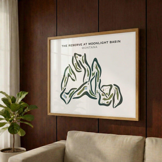 The Reserve at Moonlight Basin, Montana - Printed Golf Courses