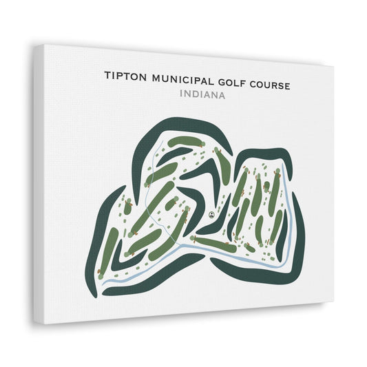 Tipton Municipal Golf Course, Indiana - Printed Golf Courses