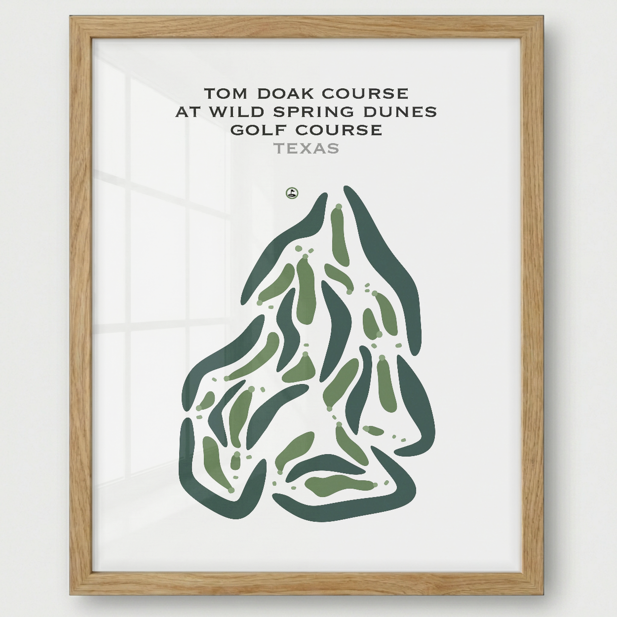 Tom Doak Course at Wild Spring Dunes Golf Course, Texas - Printed Golf Courses
