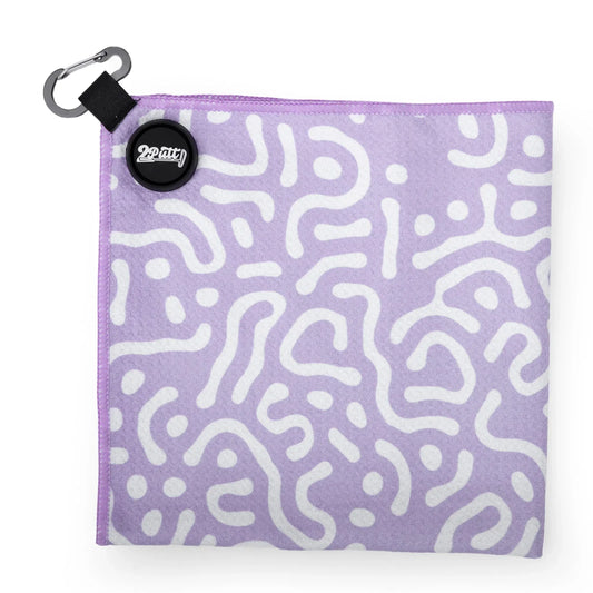 Wrong Fairway Lavender Magnet Golf Towel - GOLF LEAGUE
