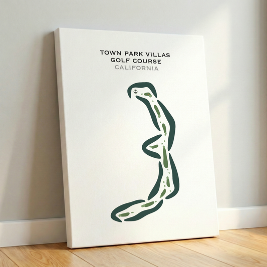 Town Park Villas Golf Course, California - Printed Golf Courses