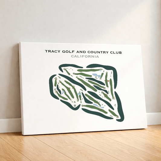 Tracy Golf & Country Club, California - Printed Golf Courses