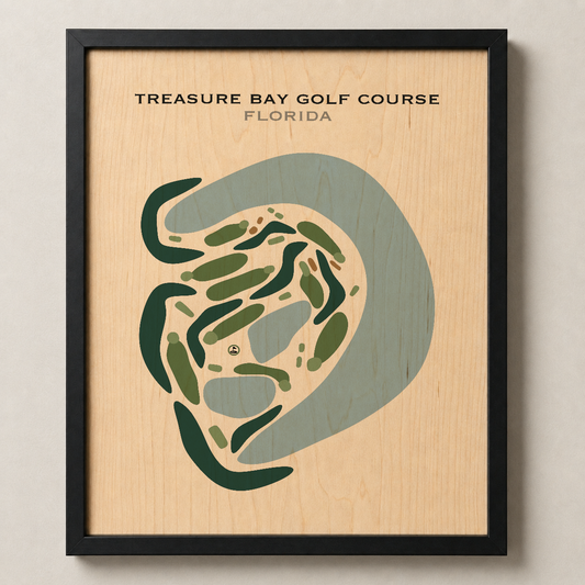 Treasure Bay Golf Course, Florida - Printed Golf Courses
