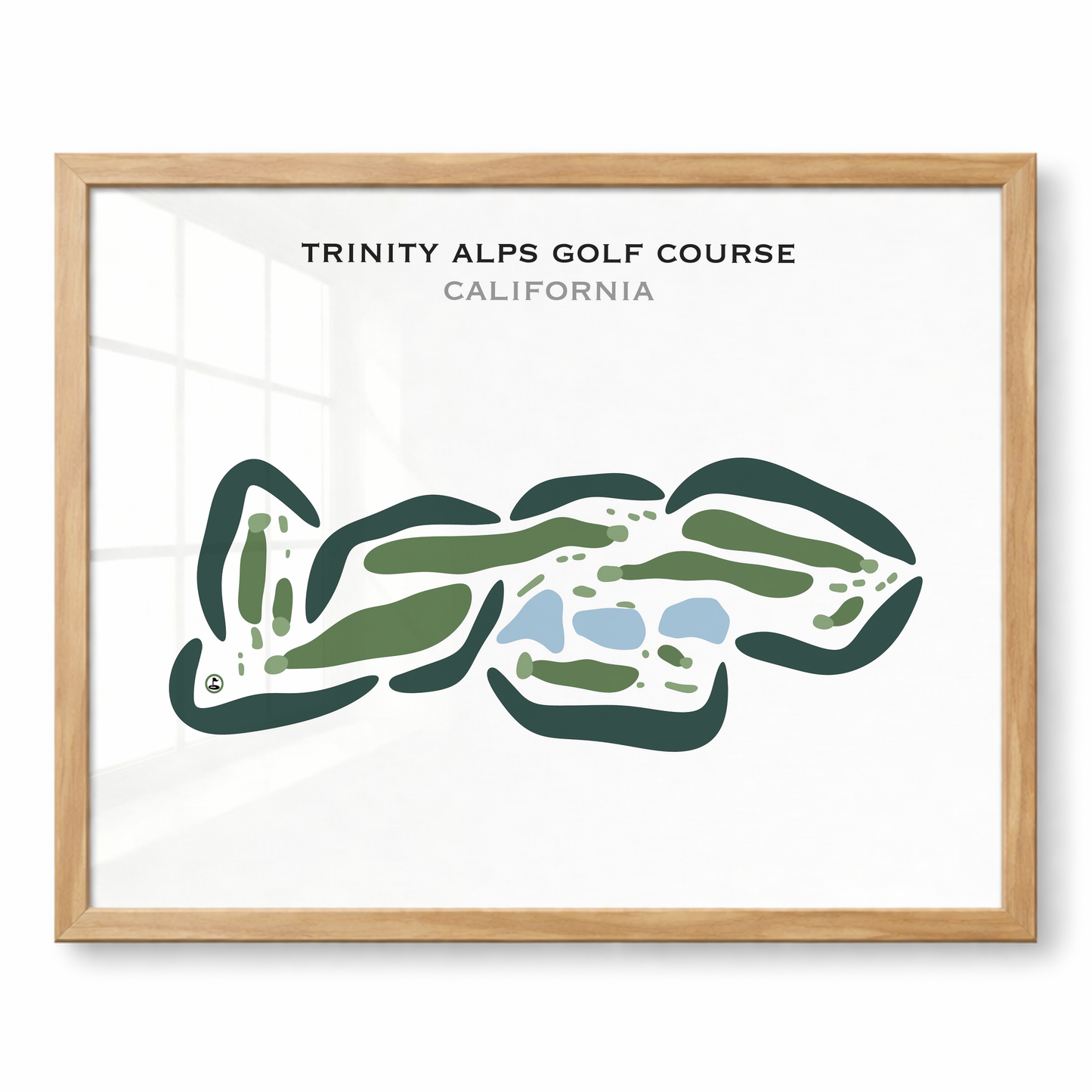 Trinity Alps Golf Course, California - Printed Golf Courses