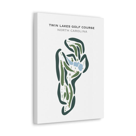 Twin Lakes Golf Course, North Carolina - Printed Golf Courses