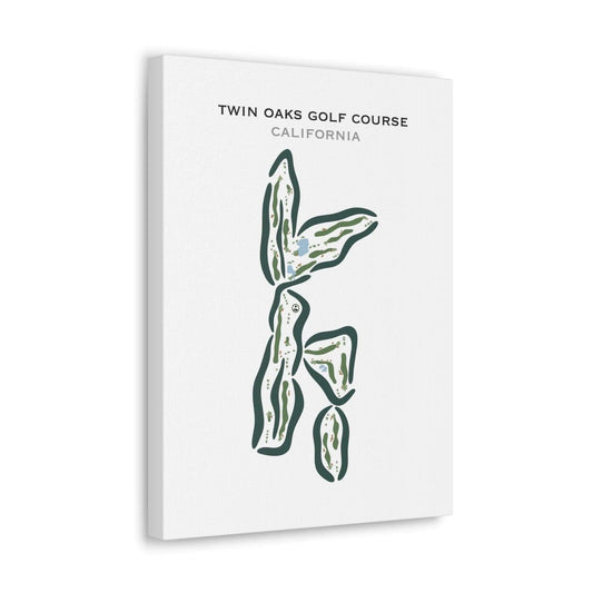 Twin Oaks Golf Course, California - Printed Golf Courses