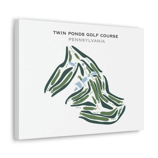 Twin Ponds Golf Course, Pennsylvania - Printed Golf Courses