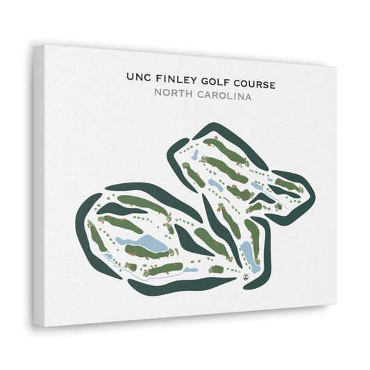 UNC Finley Golf Course, North Carolina - Printed Golf Course