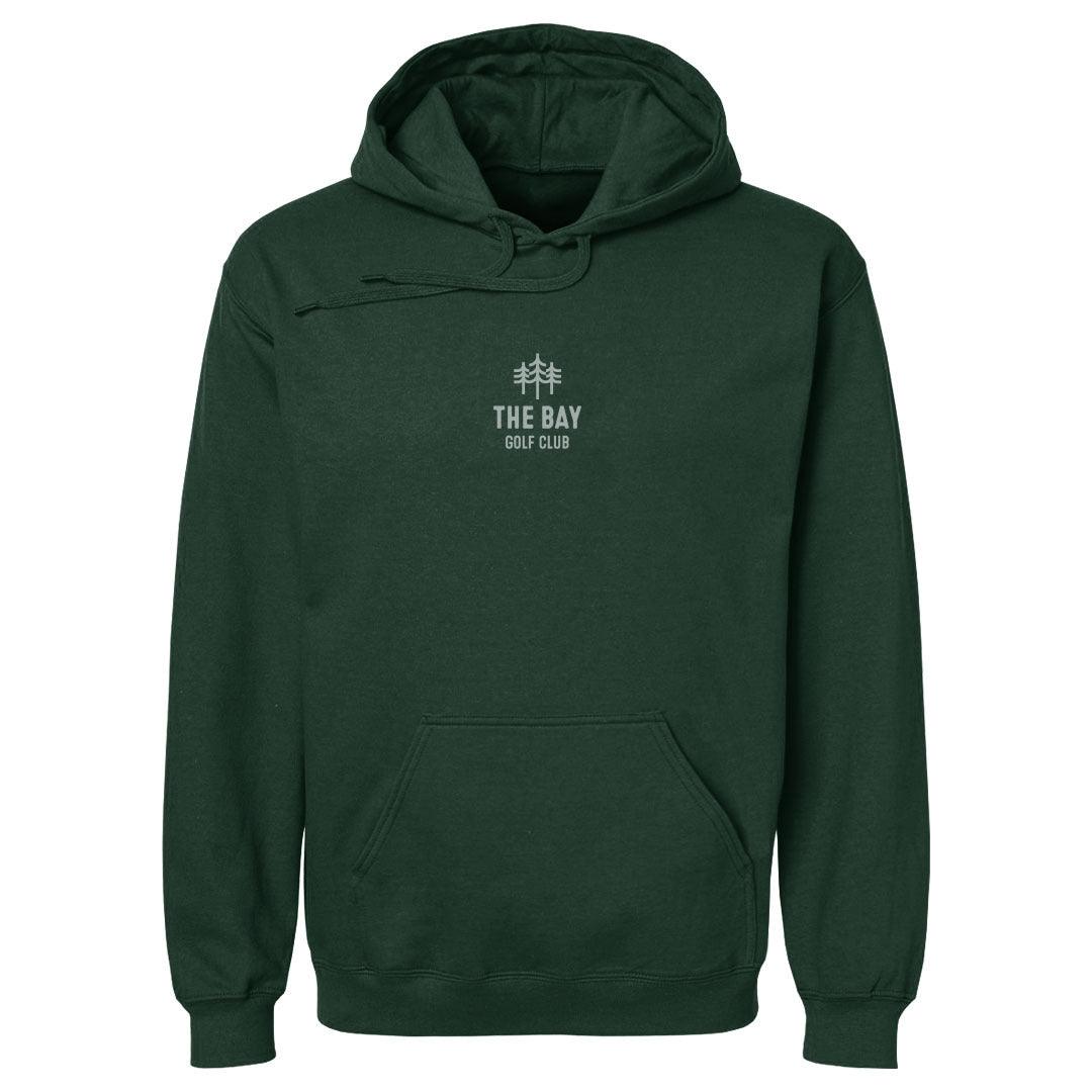 The Bay Golf Club Wordmark Trees Small WHT
