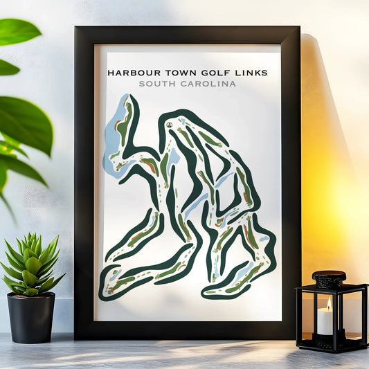 Harbour Town Golf Links, Hilton Head, South Carolina - Printed Golf Courses