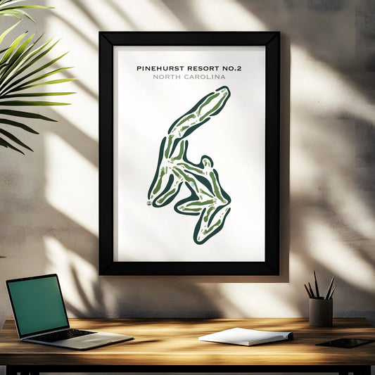 Pinehurst Resort No. 2 Country Club, North Carolina - Printed Golf Courses