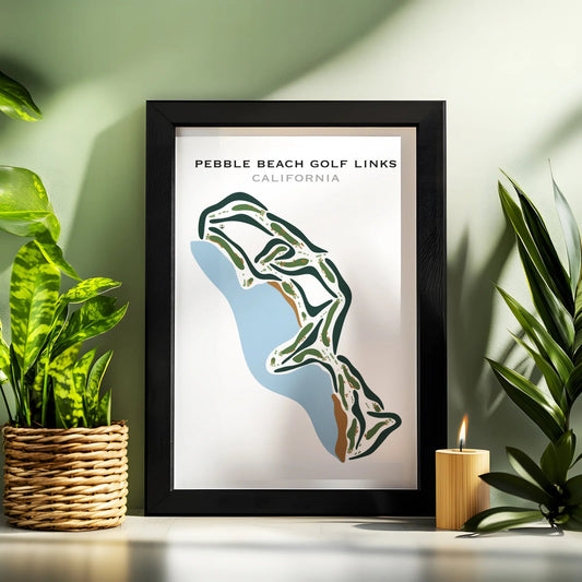 Pebble Beach Golf Links, California - Printed Golf Courses